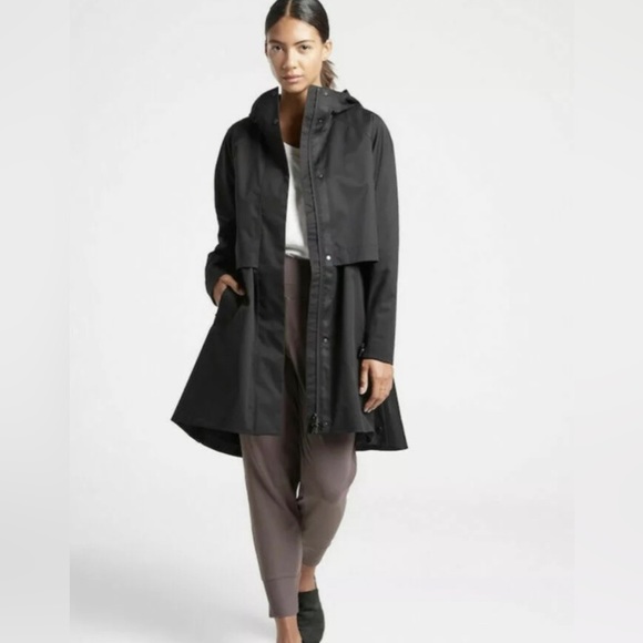 Athleta Jackets & Coats Athleta Edgewater Rainout Hooded Parka In